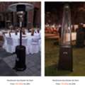 AED 170,  Mushroom Patio Heater And Pyramid Patio Heater For Rent