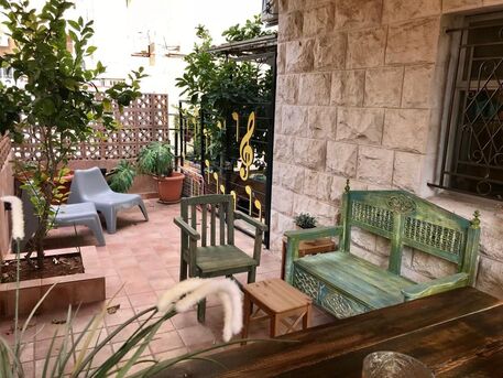 Amman, Apartments/Houses, JOD 6000/year,  Furnished,  1 BR,  Ground Fully Furinshed One Bedroom Apartment With Garden In Jabal Webdeh 00962777688956