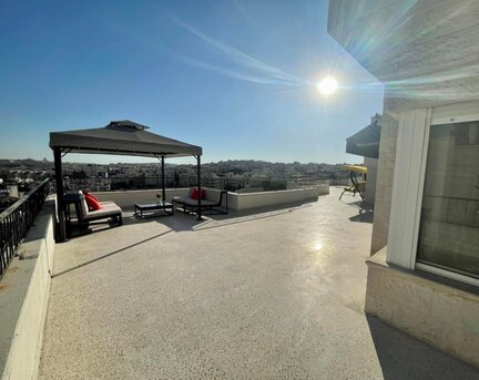 Abdoun, Apartments/Houses, JOD 15000/year,  Furnished,  3 BR,  Rooftop Fully Furnished 3B Apart With Big Terrace In Abdoun 00962777688956