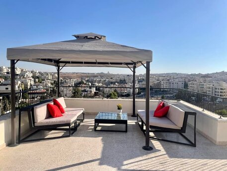 Abdoun, Apartments/Houses, JOD 15000/year,  Furnished,  3 BR,  Rooftop Fully Furnished 3B Apart With Big Terrace In Abdoun 00962777688956