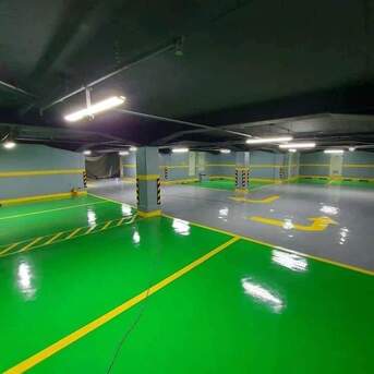 Tabuk City, Construction, Car Parking Epoxy