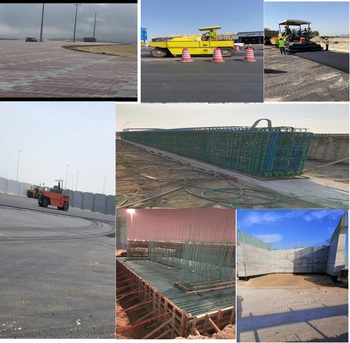 Dammam, Construction, Professional Infrastructure Co( Asphalt - Basecourse-subbase-cut-fill-landscape))