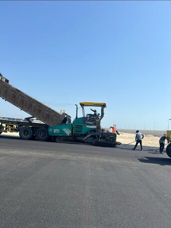Dammam, Construction, Professional Infrastructure Co( Asphalt - Basecourse-subbase-cut-fill-landscape))