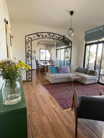 Amman, Apartments/Houses, JOD 17000/year,  Furnished,  3 BR,  Rooftop Fully Furnished 2B Apart With Big Baconly In Jabal Webdeh 00962777688956