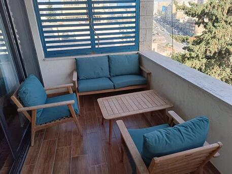 Amman, Apartments/Houses, JOD 17000/year,  Furnished,  3 BR,  Rooftop Fully Furnished 2B Apart With Big Baconly In Jabal Webdeh 00962777688956