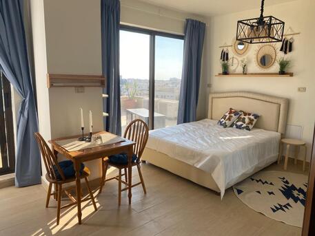 Amman, Apartments/Houses, JOD 6000/year,  Furnished,  1 BR,  Roof Top Fully Furnished One Bedroom Apartment With Big Terrace In Swefieh 009627776889569