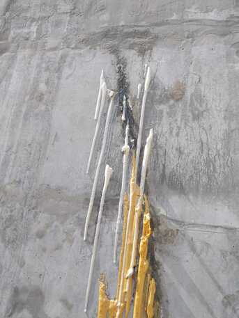 Jeddah, Construction, WaterTank Injections Sika_Injection107 Installation