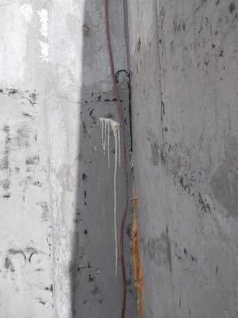 Jeddah, Construction, WaterTank Injections Sika_Injection107 Installation