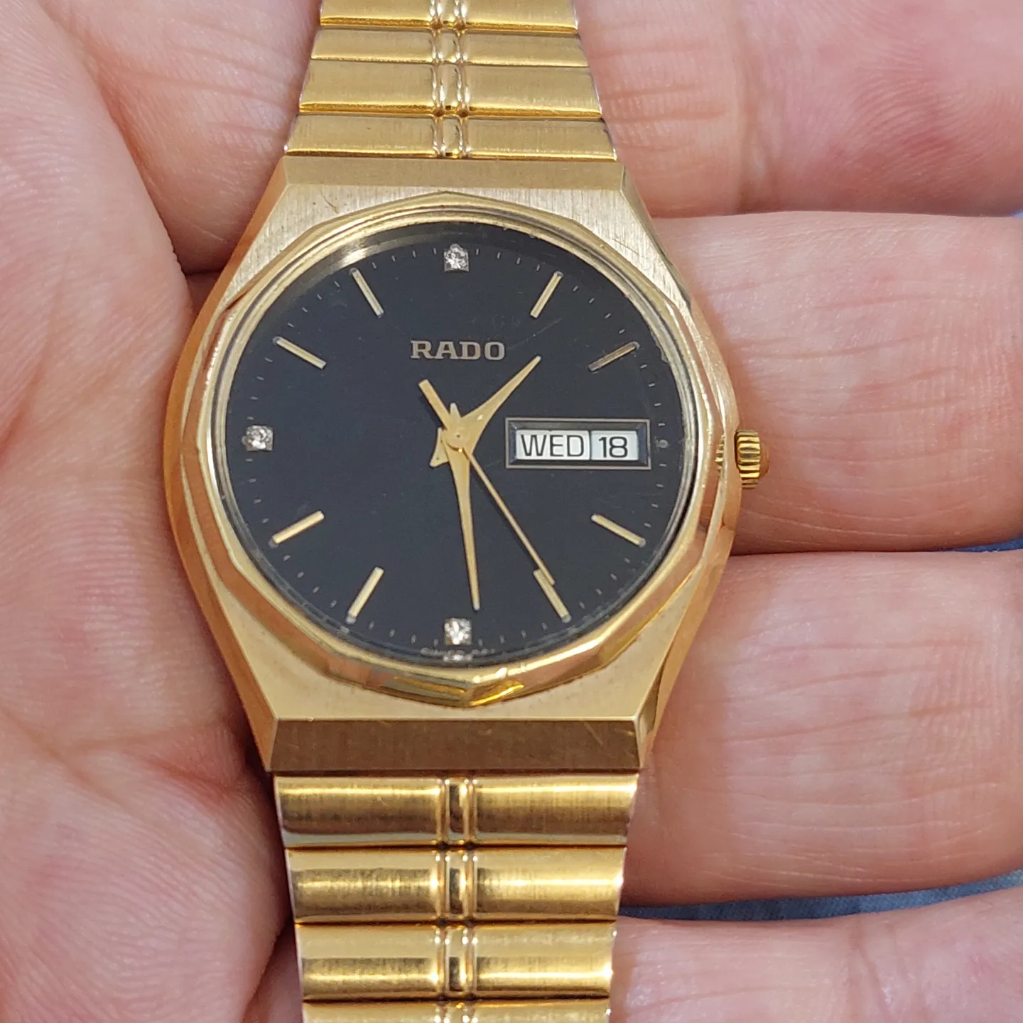 Riyadh, Jewelry, SAR 1500,  RADO Watch Original Diamond Dial For Men Or Ladies Original Swiss Made