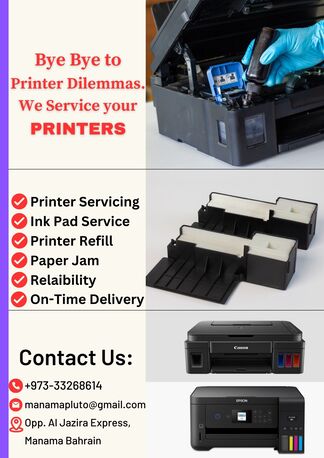 Manama, Business, Printer Servicing & Refilling In Manama, Bahrain
