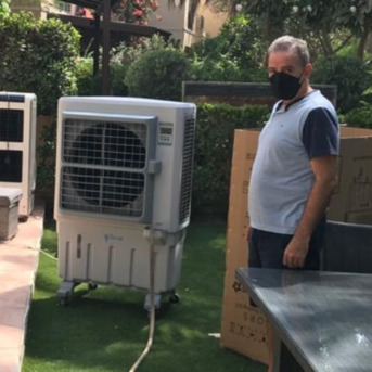 Dubai, Household Items, AED 849,  Mid Size Air Cooler, With Free Ice Packs And Evaporative Air Cooler