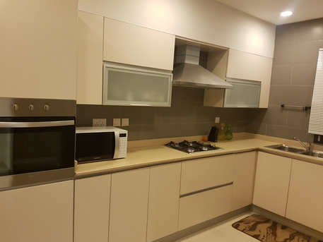 Busaiteen, Apartments/Houses, BHD 400/month,  Furnished,  3 BR,  313 Sq. Meter,  3 Br Paint House What A Beauty  Maid Room  Sea View