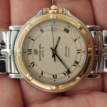 Riyadh, Jewelry, SAR 2900,  Raymond Weil  Automatic Watch Gold & Steel For Men Original Swiss Made
