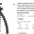 SAR 200,  JOBY GorillaPod 3K Kit