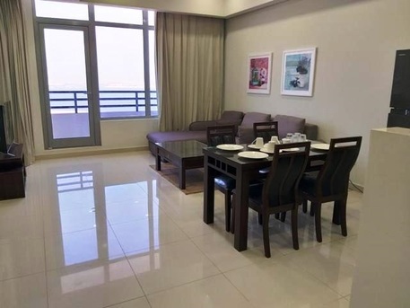 Juffair, Apartments/Houses, BHD 280/month,  Furnished,  1 BR,  Beautiful Family  Apartment: BALCONY: Spacious Bed Room .  Internet .Kids Play Area: TONY