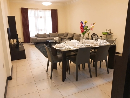 Juffair, Apartments/Houses, BHD 360/month,  Furnished,  2 BR,  Very Spacious 100% Family Apartment: BIG CLOSED Kitchen : 2 En-suit Bathrooms: TONY