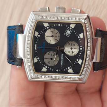 Riyadh, Jewelry, SAR 1700,  Tribor Watch Original Diamond Bezel For Men Big Dial 42mm Original Swiss Made