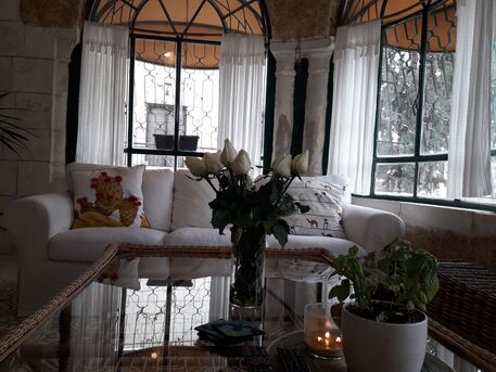 Amman, Apartments/Houses, JOD 12000/year,  Furnished,  2 BR,  Hertige Fully Furnished 2B Apart With Rooftop Terrace N Jabal Webdeh 00962777688956