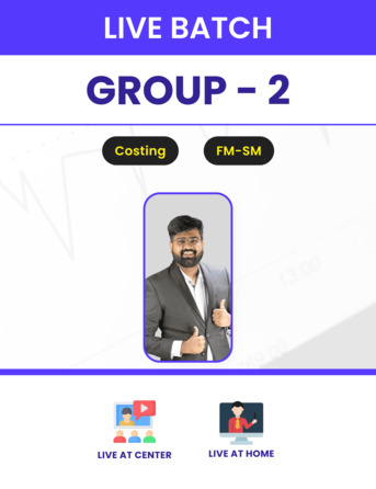 Kolkata, Lessons Offered, CA Inter Costing + FM & SM Live Batch Jan
