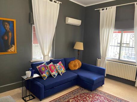 Amman, Apartments/Houses, JOD 9000/year,  Furnished,  2 BR,  Hertige Ground Fully Furinshed 2B Apart With Big Garden N Jabal Webdeh 00962777688956