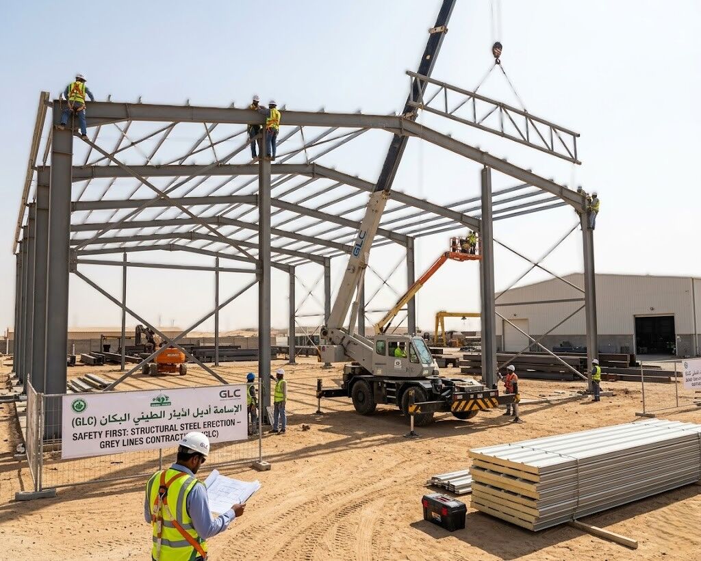 Yanbu, Construction, Structural Steel Fabrication & Erection Contractors (PEB, Warehouses, Cladding) &ndash; Jeddah