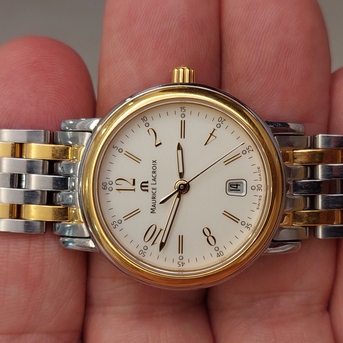 Riyadh, Jewelry, SAR 1300,  Maurice Lacroix Watch Gold And Steel For Ladies Original Swiss Made