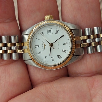 Riyadh, Watches, SAR 2400,  Longines Automatic Watch Gold And Steel For Ladies Original Swiss Made