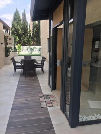 Amman, Apartments/Houses, JOD 14000/year,  Furnished,  2 BR,  Ground Fully Furinshed 2B Apartment With Big Garden In Swefieh 00962777688956