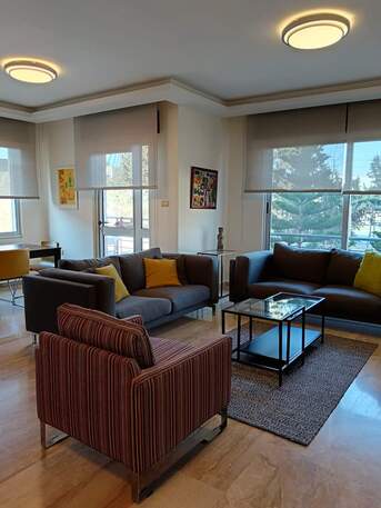 Amman, Apartments/Houses, JOD 12000/year,  Furnished,  3 BR,  Fully Furnished Three Bedroom Apartment With Baconly In Jabal Webdeh 00962777688956