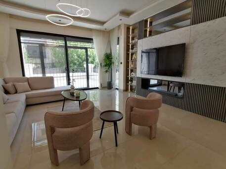 Amman, Apartments/Houses, JOD 18000/year,  Furnished,  3 BR,  Ground Fully Furinshed 3B Apartment With Outside Terrace In Swefieh 00962777688956