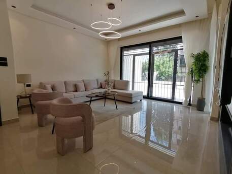 Amman, Apartments/Houses, JOD 18000/year,  Furnished,  3 BR,  Ground Fully Furinshed 3B Apartment With Outside Terrace In Swefieh 00962777688956