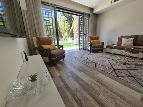 Abdoun, Apartments/Houses, JOD 14000/year,  Furnished,  2 BR,  Ground Fully Furinshed 2B Apart With Garden And Pool In Abdoun 00962777688956