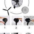 AED 425,  26 Inch Industrial High Power Wall-mounted Fan,260W Mesh Cover Self-locking Grille,Fans (2