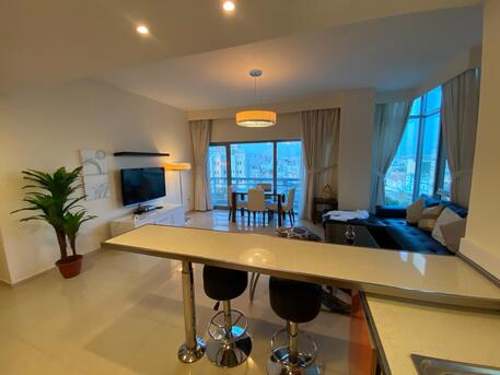 Manama, Apartments/Houses, BHD 400/month,  Furnished,  1 BR,  Sea And City View Apartment In Mahooz