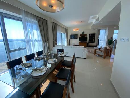 Manama, Apartments/Houses, BHD 1300/month,  Furnished,  3 BR,  Pent House With A Beautiful Sea And City View In Mahooz