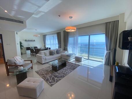 Manama, Apartments/Houses, BHD 1300/month,  Furnished,  3 BR,  Pent House With A Beautiful Sea And City View In Mahooz