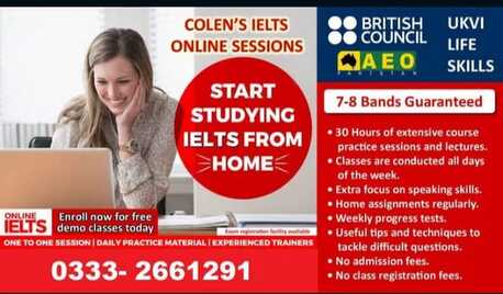 Karachi, Education, IELTS/TOEFL/DUOLINGO/PTE/UKVI LIFESKILLS A1, A2, B1