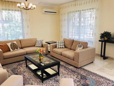 Abdoun, Apartments/Houses, JOD 14000/year,  Furnished,  3 BR,  Ground Fully Furinshed 3B Apart With Terrace In Abdoun 00962777688956