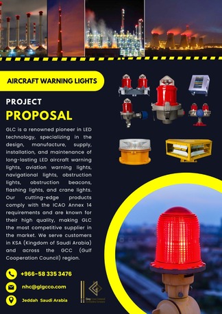 Yanbu, Real Estate, Building And Tower Aircraft Warning Lights Complying With ICAO Standards.