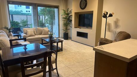 Abdoun, Apartments/Houses, JOD 12000/year,  Furnished,  2 BR,  Ground Fully Furinshed 2B Apartment With Garden In Abdoun 00962777688956