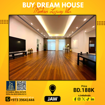 Manama, Villas, BHD 188000,  Furnished,  460 Sq. Meter,  Luxurious Modern Villa For Sale In Jaw - BD.188,000/-