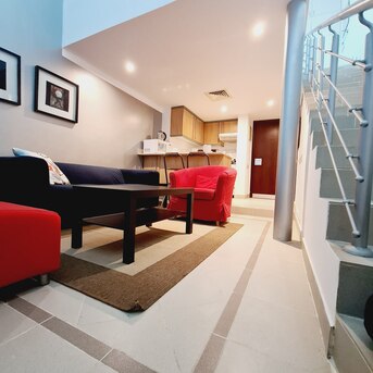 Salmiya, Apartments/Houses, KWD 350/month,  Furnished,  1 BR,  75 Sq. Meter,  Furnished Duplex Apartment In Salmiya, One Room, A Lounge, Annual Contracts