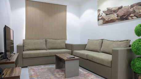 Salmiya, Apartments/Houses, KWD 500/month,  Furnished,  2 BR,  95 Sq. Meter,  Fully Furnished 2-bedroom Apartment With Roof For Rent In Salmiya