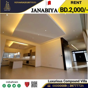 Janabiya, Villas, BHD 2000,  Semi Furnished Luxurious Villa For Rent In Janabiya