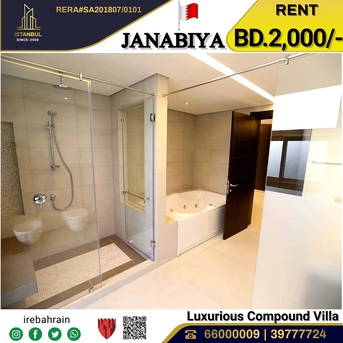 Janabiya, Villas, BHD 2000,  Semi Furnished Luxurious Villa For Rent In Janabiya