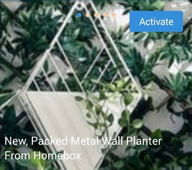 Jeddah, Furniture, SAR 1,  New, Packed Metal Wall Planter From Homebox