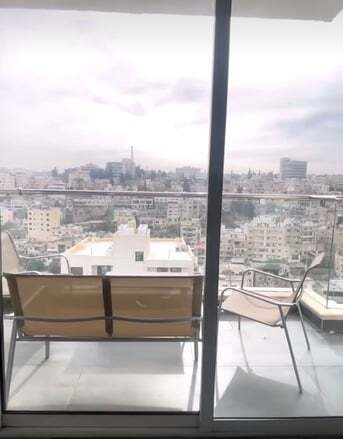 Amman, Apartments/Houses, JOD 20000/year,  Furnished,  3 BR,  Deplux Fully Furnished 3B Apart With Baconly And Big Terrace Jabal Webdeh 00962777688956