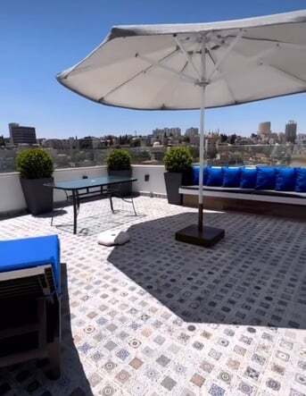 Amman, Apartments/Houses, JOD 20000/year,  Furnished,  3 BR,  Deplux Fully Furnished 3B Apart With Baconly And Big Terrace Jabal Webdeh 00962777688956