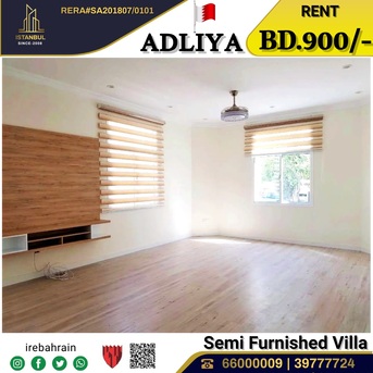 Adliya, Villas, BHD 900,  Semi Furnished 4 BHK Luxury Villa For Rent In Adliya