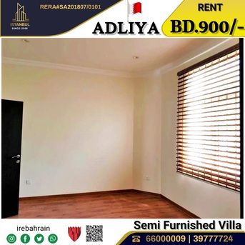 Adliya, Villas, BHD 900,  Semi Furnished 4 BHK Luxury Villa For Rent In Adliya